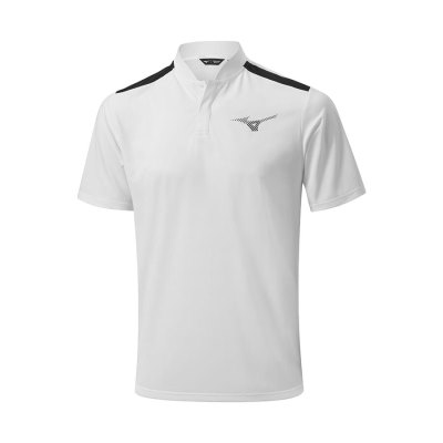 Camisa Polo Mizuno Squad Hombre - Blancos - Chile M780QEKRBY